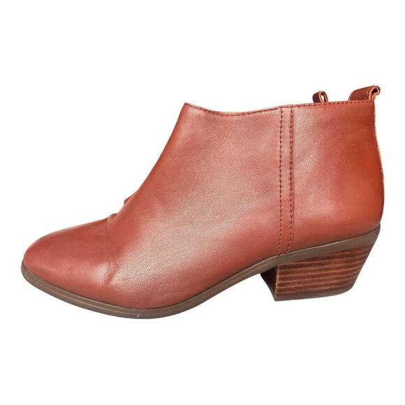 J crew Sawyer Leather Ankle Boot Women size 9.5 - Picture 2 of 8